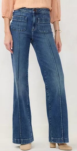 LC Lauren Conrad High-Rise Wide Leg Trouser Jeans