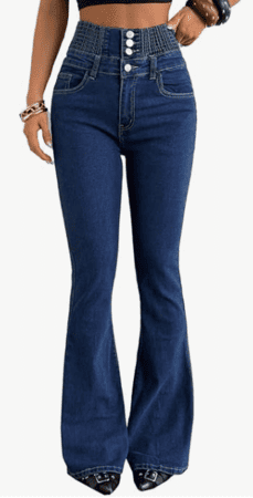 MakeMeChic High Waisted Skinny Flare Pants (3 colors) $19.99
