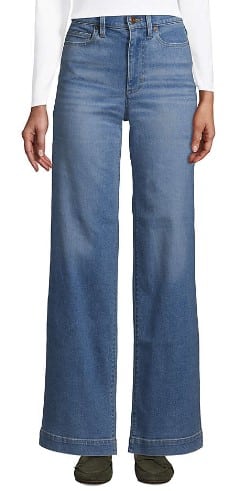 Recover High Rise Wide Leg Blue Jeans