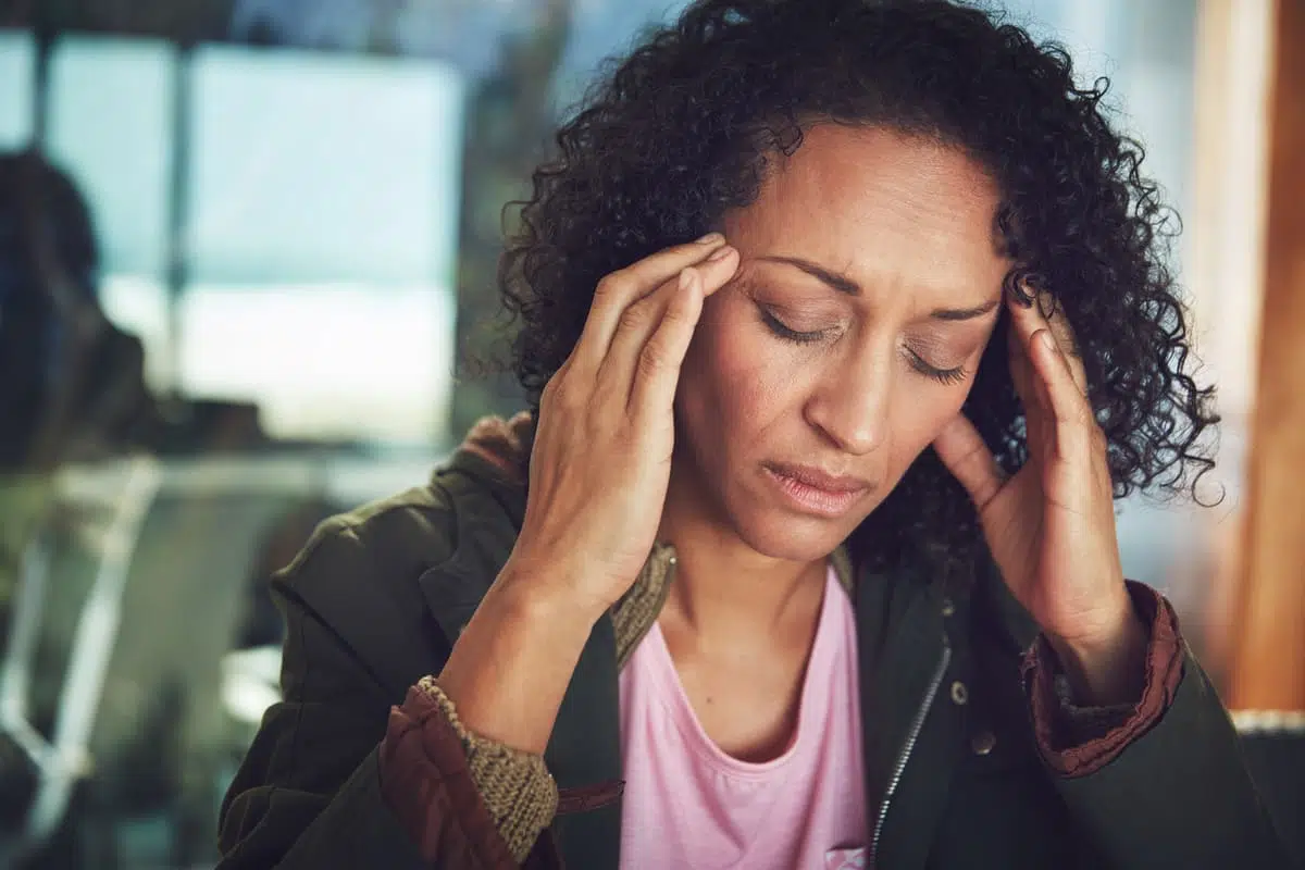 Stressed woman