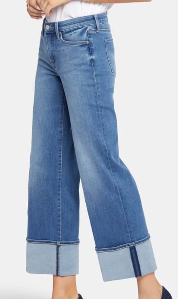 Teresa Wide Leg Capri Jeans