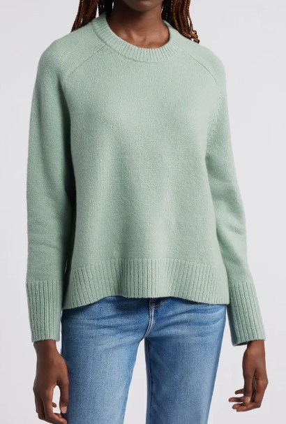 Treasure & Bond Crewneck Raglan Cotton Blend Sweater (3 colors), $69.50