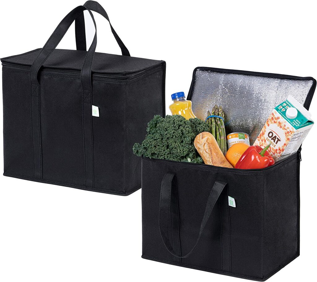 VENO 2 Pack Insulated Reusable Grocery Ba