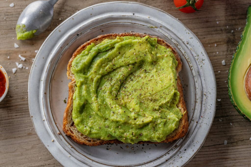 Avocado toast is one of the breakfast foods for the alkaline diet