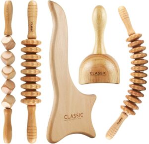 Lenfatik Drenaj için Classic Concepts Wood Therapy Masaj Aletleri