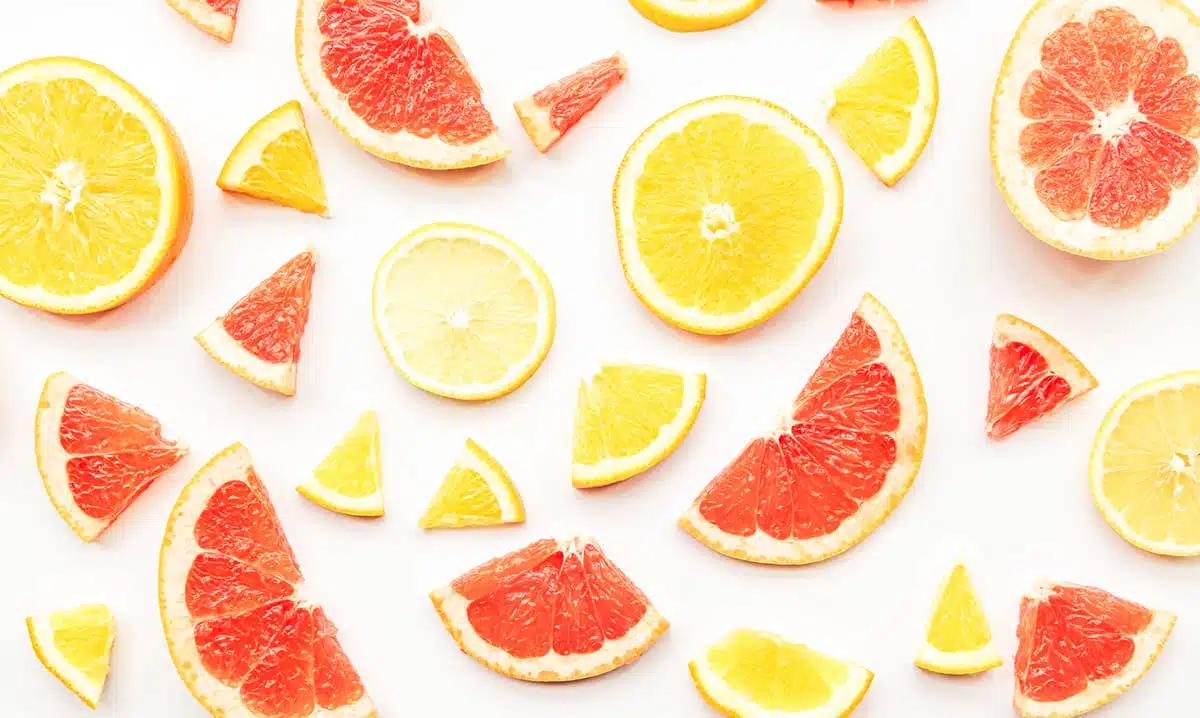 Grapefruit and lemon