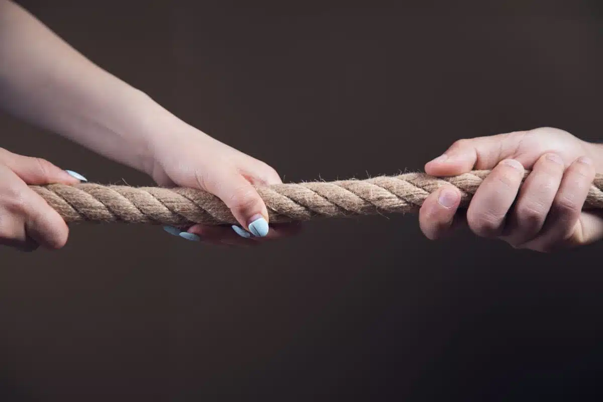 Gripping a rope