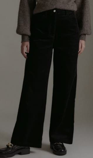Mid Rise Wide Leg Cord Jeans