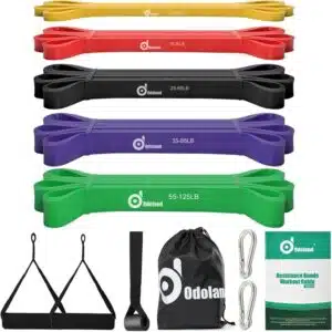 Odoland 5 Packs Pull Up Assist Bands,
