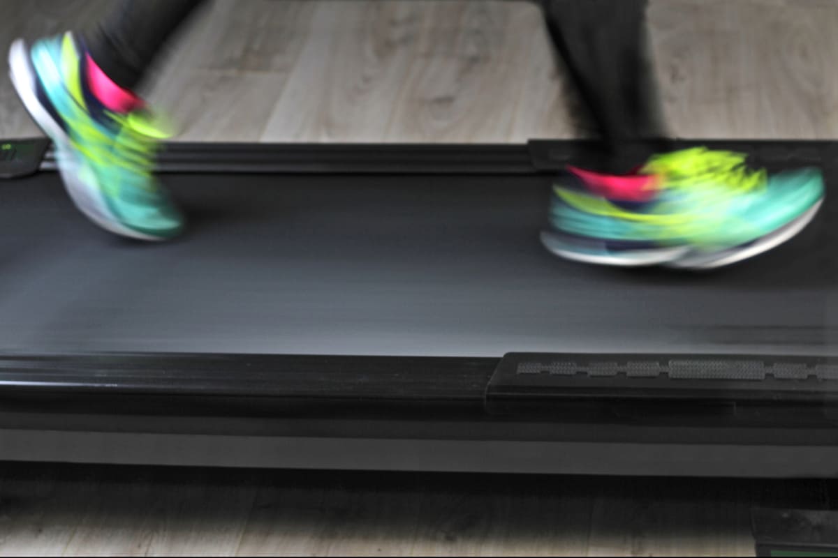 Sprinting on a treadmill