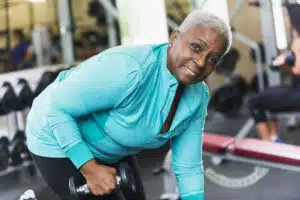 Weightlifting at the gym