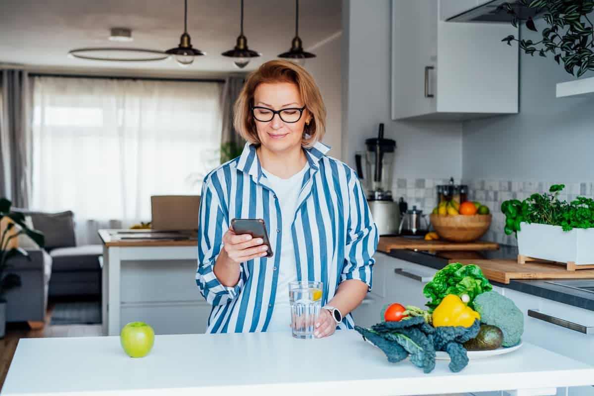healthy diet and water