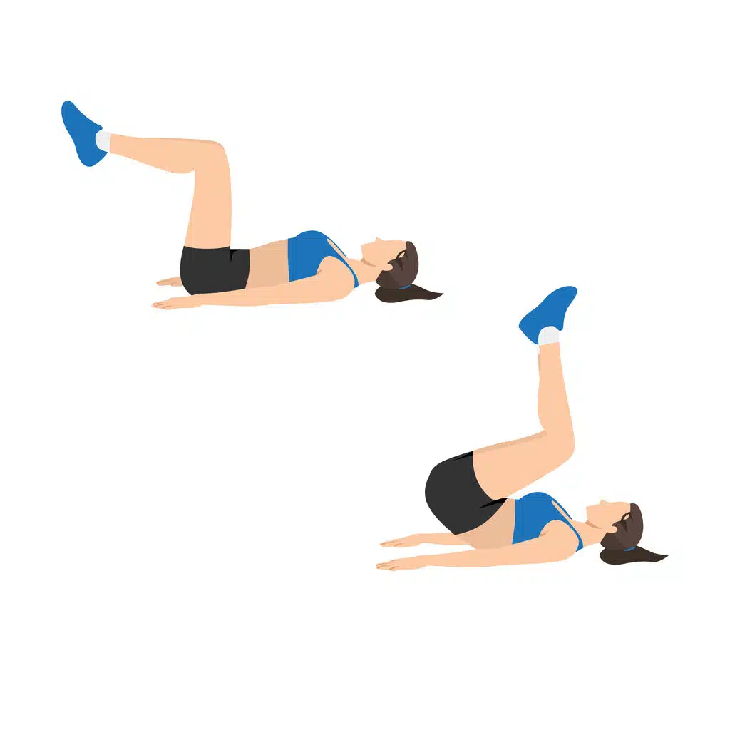 Reverse crunch ab workout