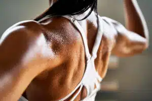 Woman with a great back