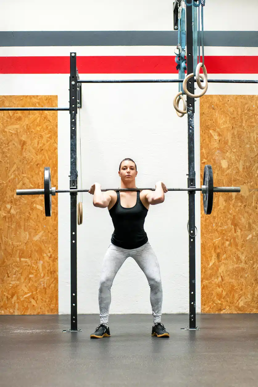 Barbell front squat