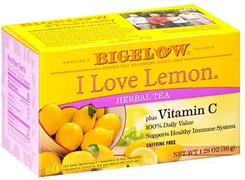 Bigelow I Love Lemon with Vitamin C Herbal Tea