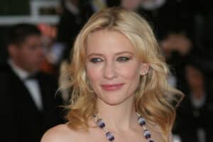 Cate Blanchett; Hooded eyes; Wavy Hair, Thin Hair