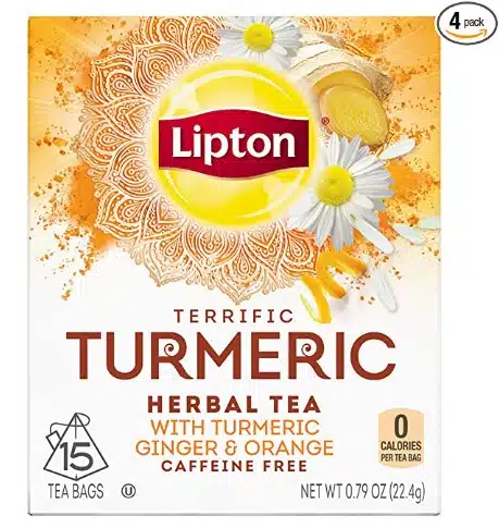 Lipton Herbal Tea Bags, Terrific Turmeric