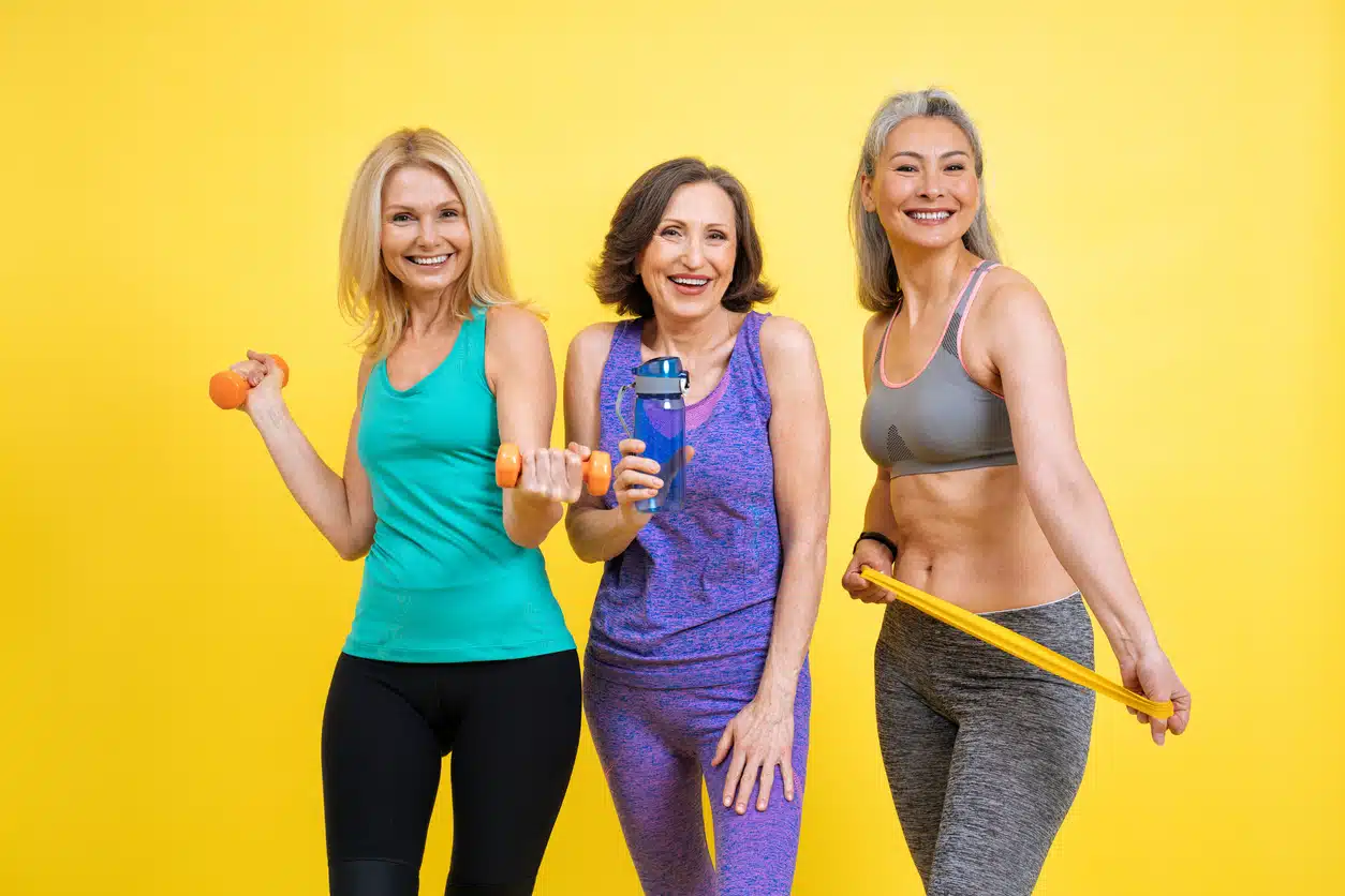 Plate weight loss for prime women; older women in shape, losing weight