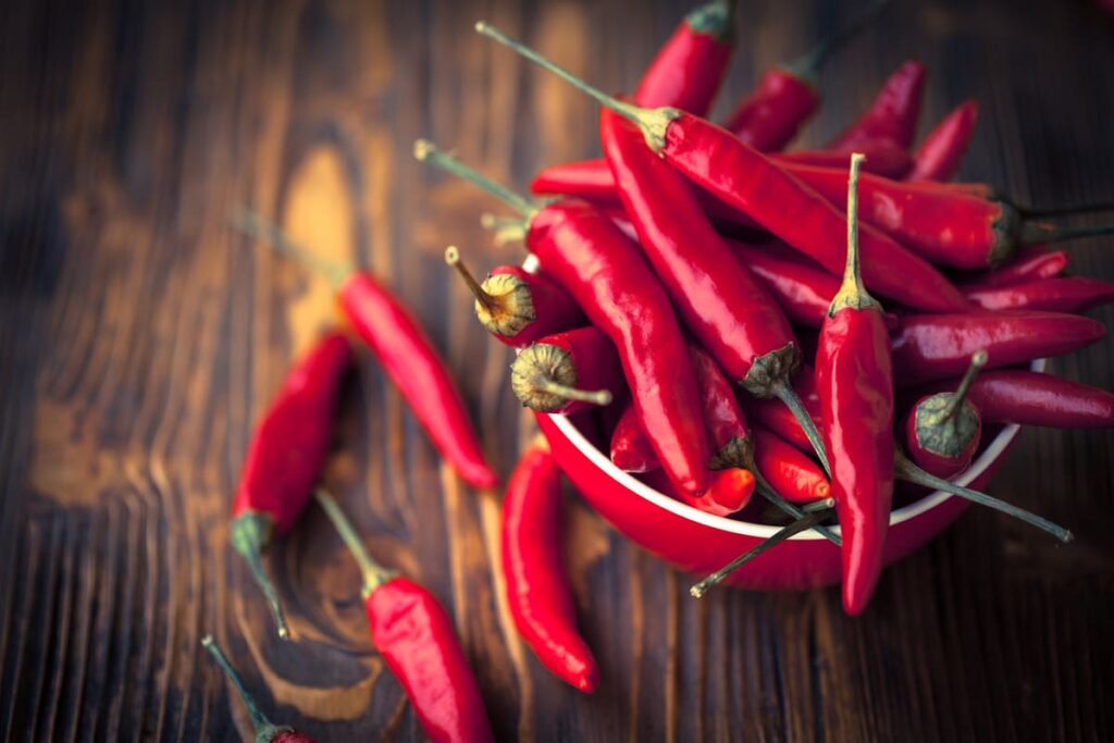 Red chili peppers food myths