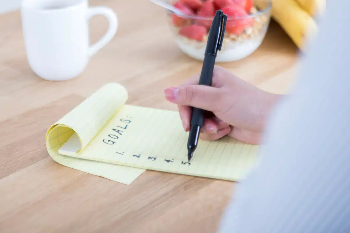 Creating a list of goals