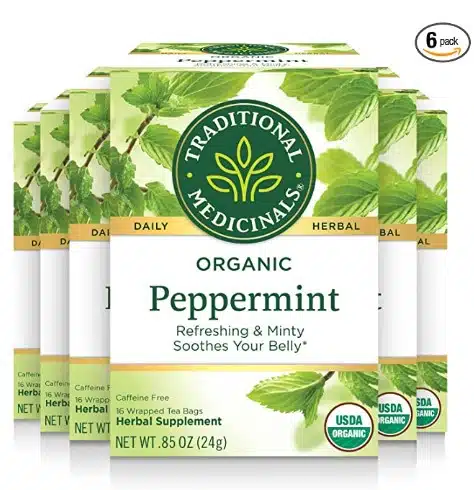 Traditional Medicinals Organic Peppermint Herbal Leaf Tea