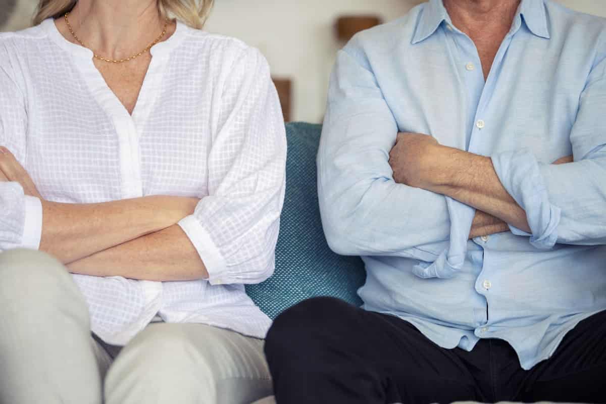 couple not talking because of an unfaithful partner