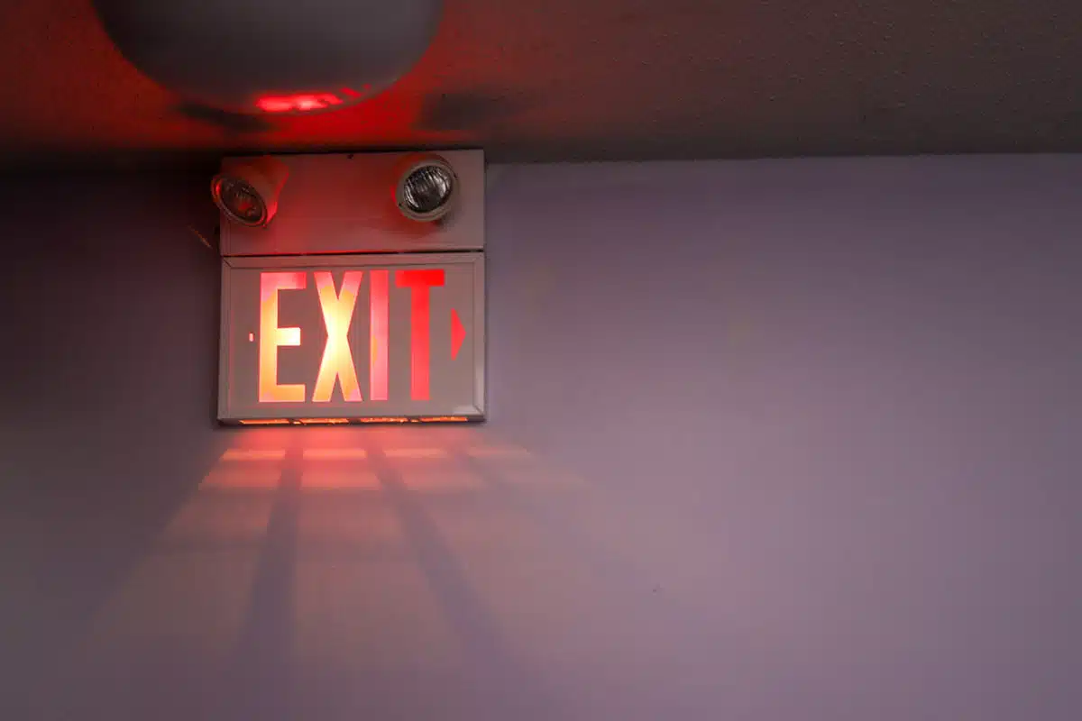 exit sign