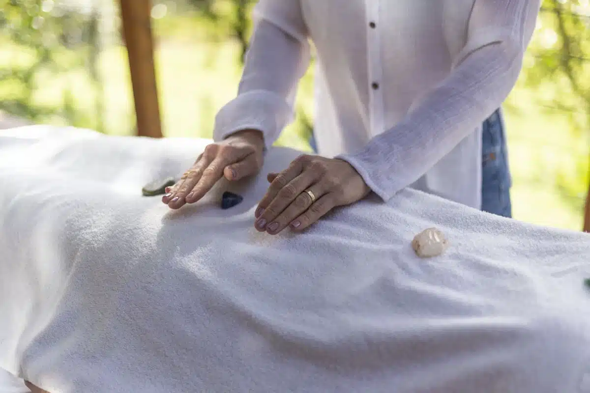 getting a massage