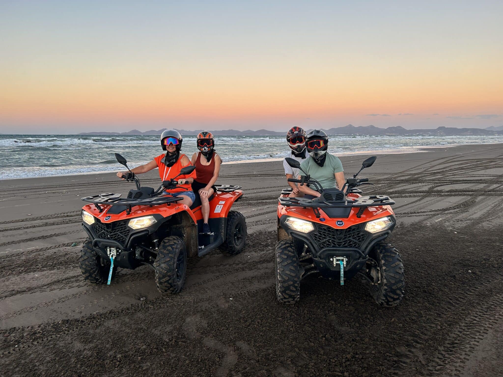 Riding ATVs in La Paz