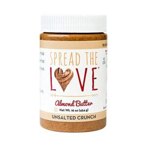 Spread The Love UNSALTED CRUNCH Almond Butter