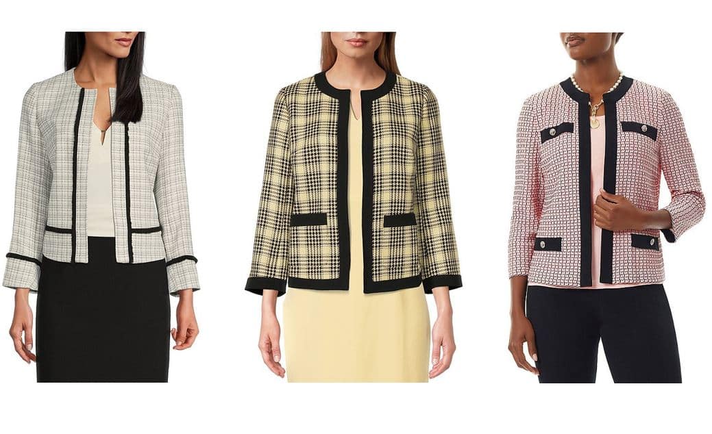 Zara  Chanel Style Tweed Jacket on Designer Wardrobe