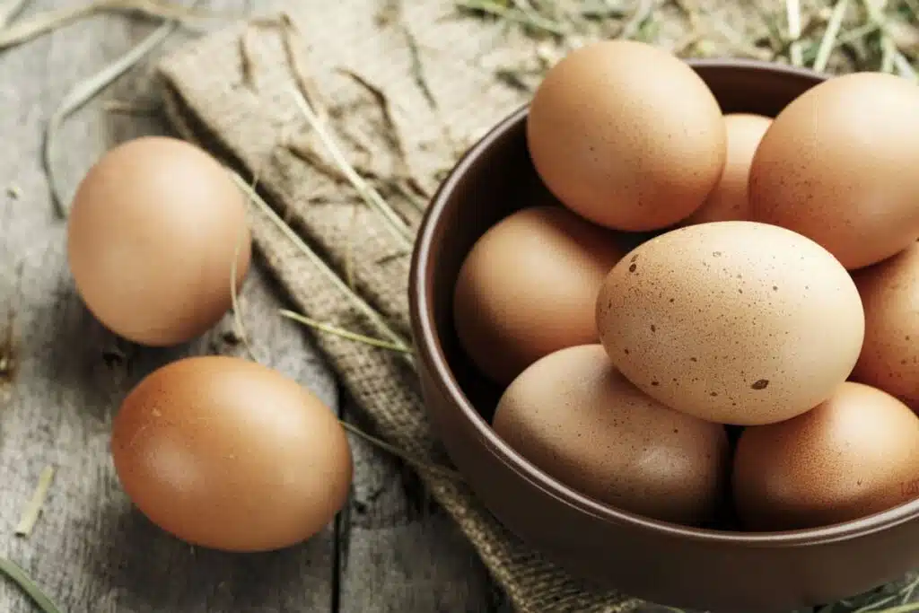 Eggs in a bowl