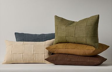Washed Basketweave Pillow Cover, $49+