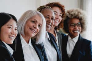 When is a woman in her prime? Group of businesswomen