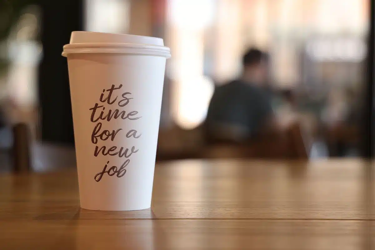 cup time for a new job