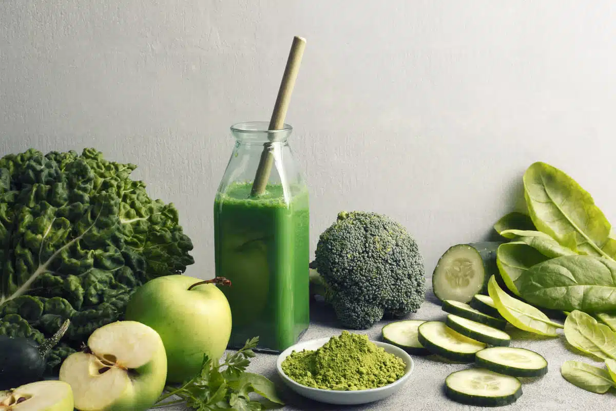 veggies in smoothie