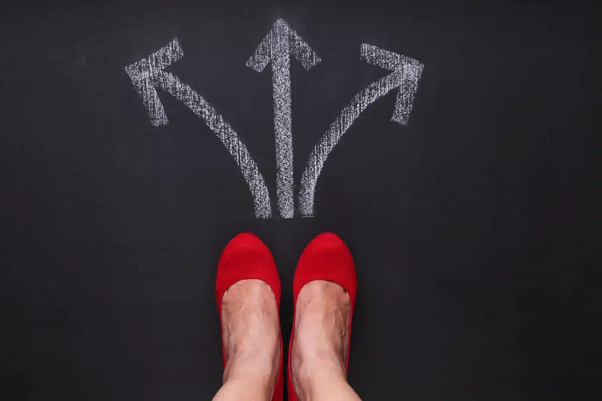 woman at a crossroads, Career Change FEATURE