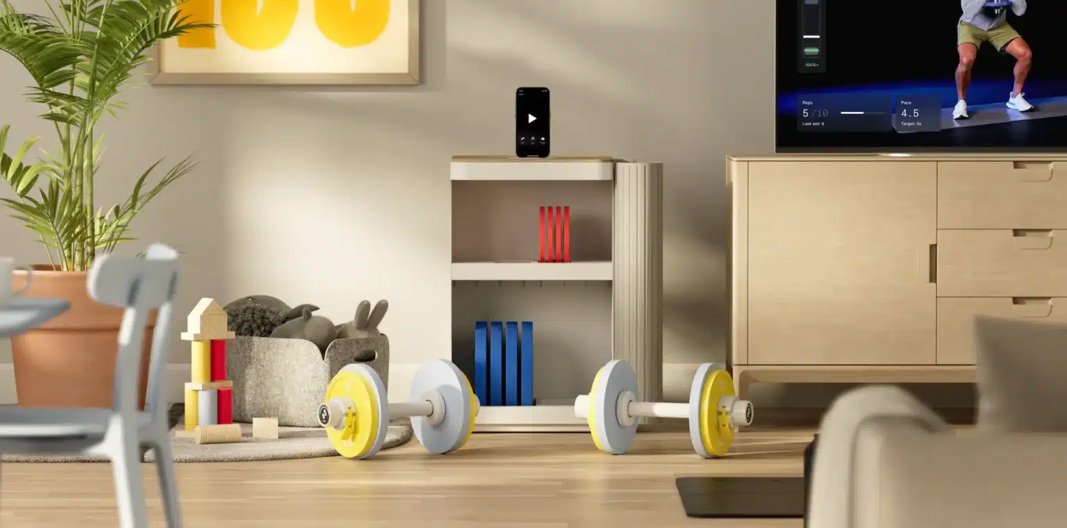 Tempo workout equipment in living room