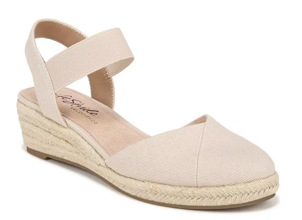 Life Stride Kimmie Espadrille Wedge Sandal (6 colors), $55.99