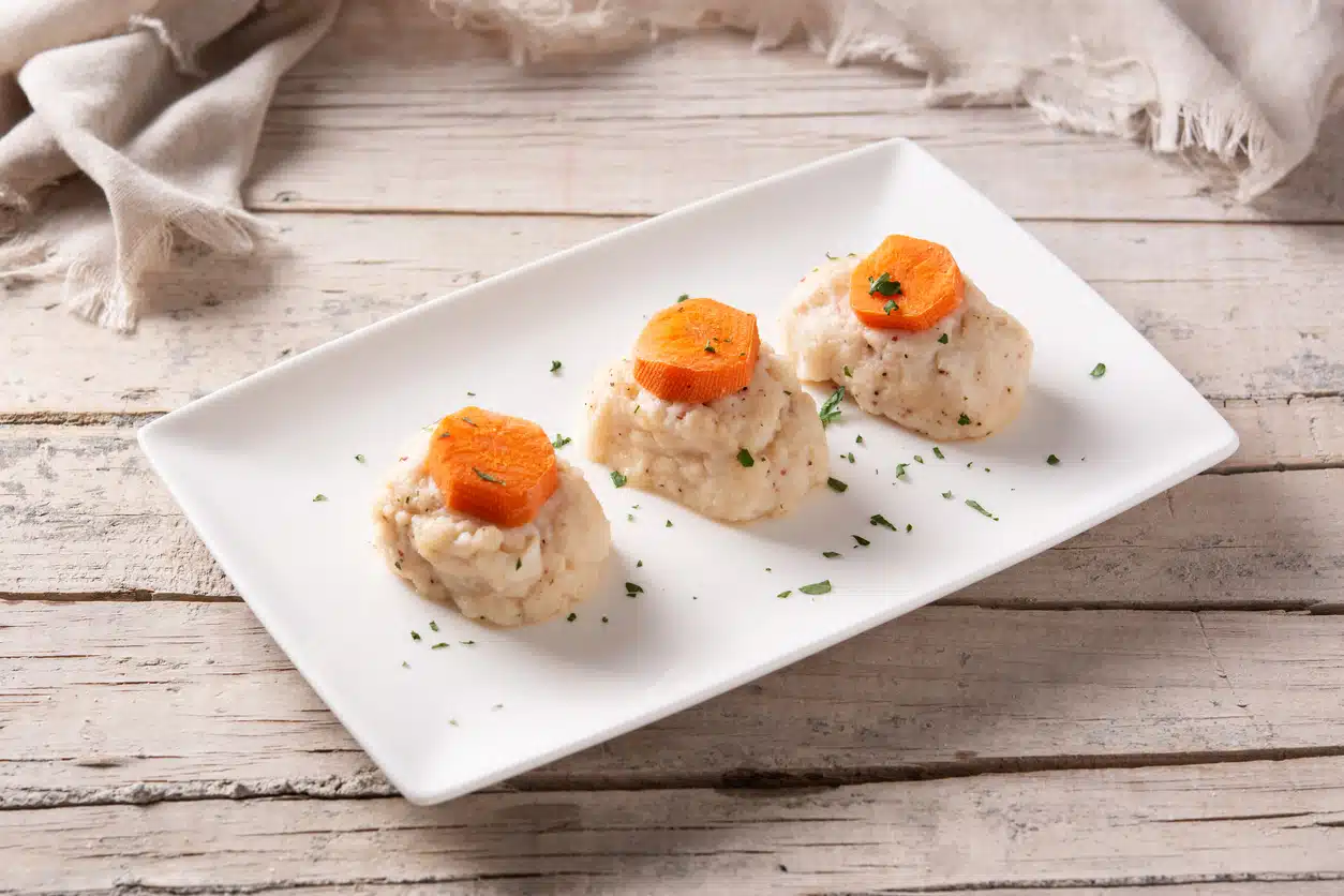 Traditional Jewish gefilte fish