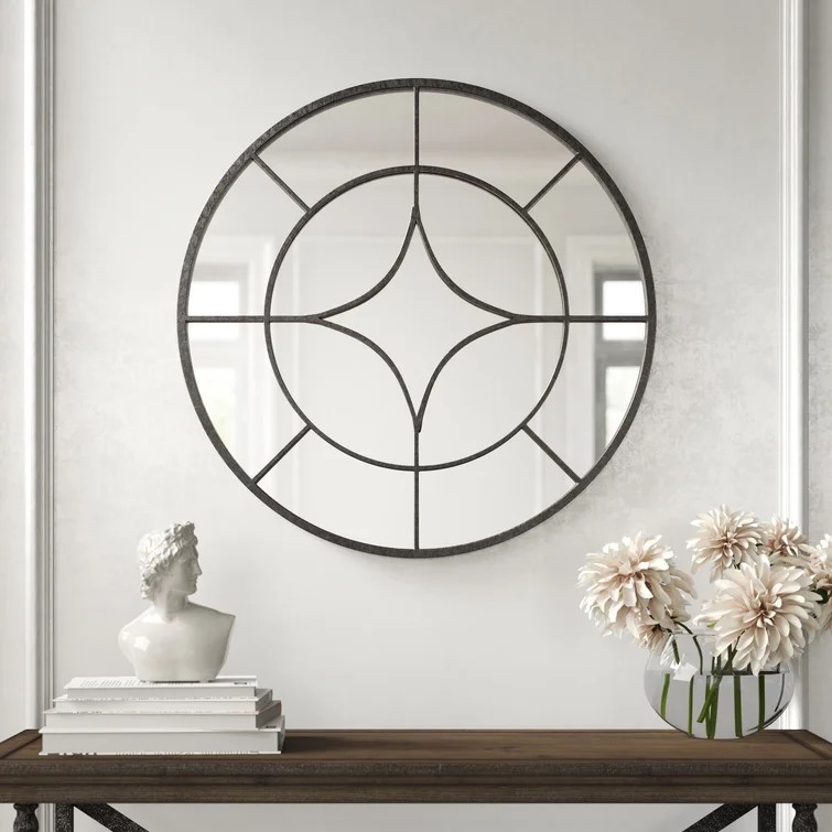 spring products brynn round wall mirror