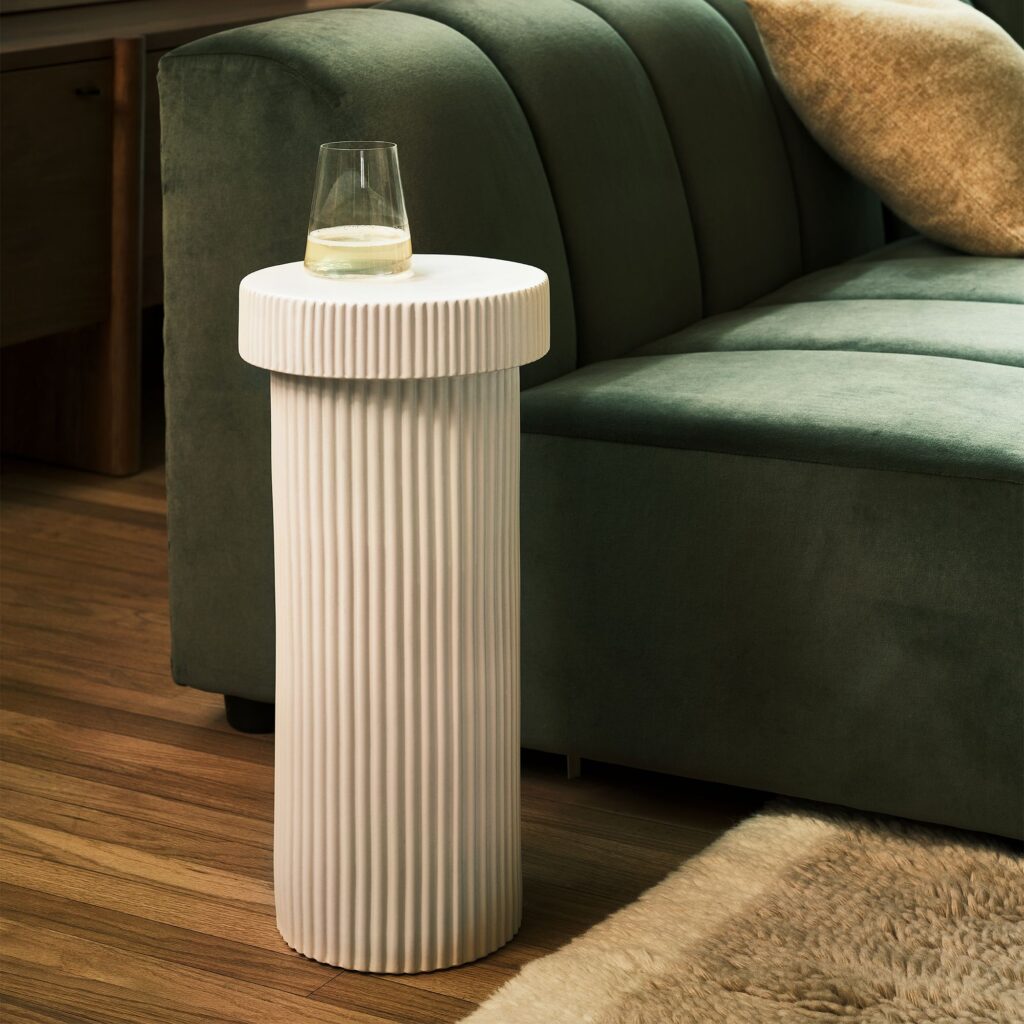 spring products fluted drink table