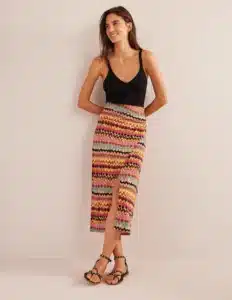 Boden Side Split Jersey Skirt