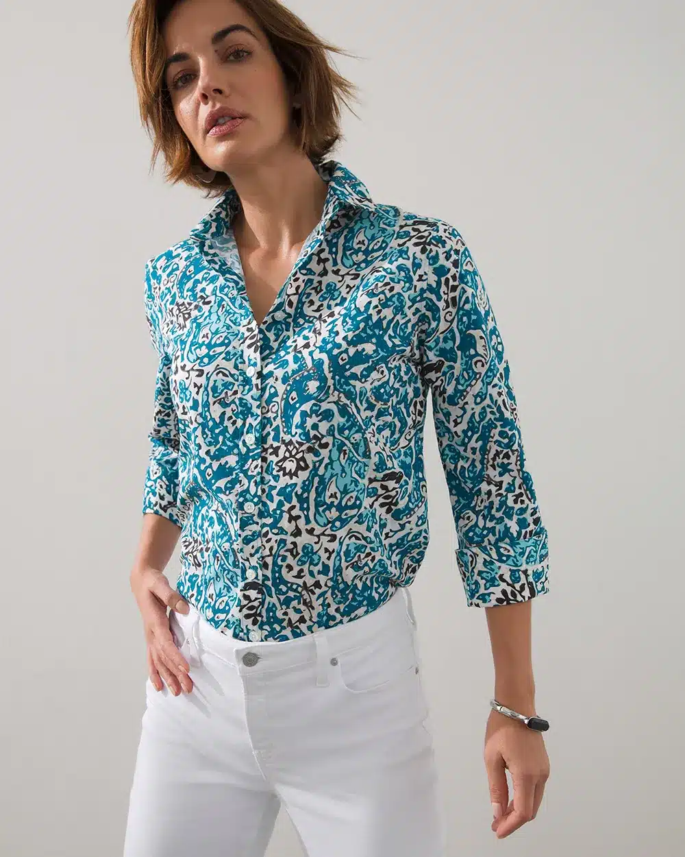 Chico's Paisley Print Shirt