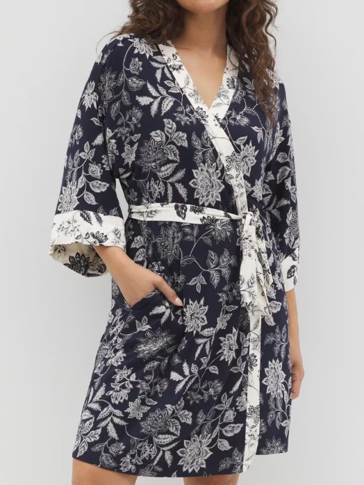 Cool Nights Twin Print Robe, $79