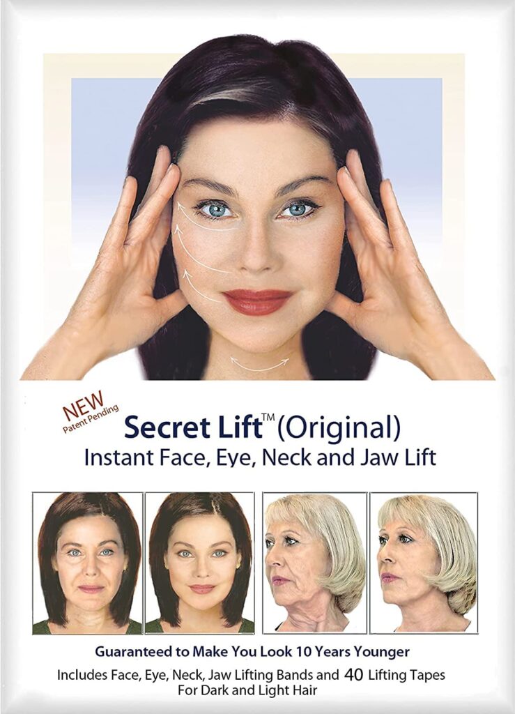 CosmeSearch, Inc. 40 Piece Instant Face, Neck and Eye Lift Kit Lifting Tapes and Bands
