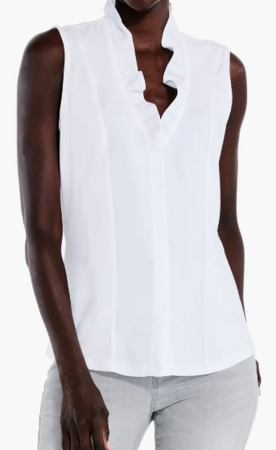 NIC + ZOE Ruffled Around Sleeveless Top (3 colors), $108