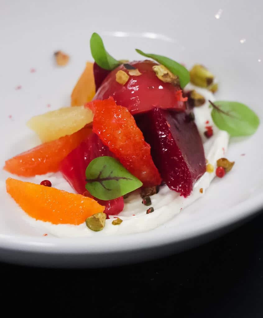 Pickled Beets with Citrus & Goat Cheese - Chef Farrow