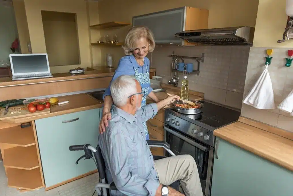 aging at home with spouse